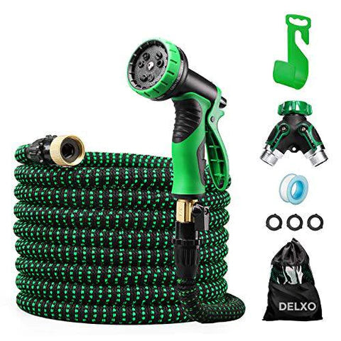 What are the common water hose materials and characteristics?