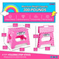 Delxo Folding Step Stool,11 Inch Non-Slip Foldable Step Stools for Kids and Adult,Portable Lightweight Small Folding Stool with Handle for Kitchen Bathroom in Pink,1 Pack