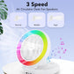 Delxo Bluetooth Speakers with LED Night Light for Bedroom, Portable Wireless Bluetooth Speaker with Fan Rechargeable (12 Pack)