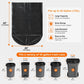 Delxo 40-45 Gallon Trash Bags, 250 Count, 40×45'' Large Black Garbage Bags | Star-Seal Can Liners for Home, Kitchen, Yard & Office – Bulk Value Pack, Made in USA - Delxo